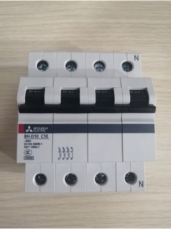 MCB MITSUBISHI 4P 10A 10kA ( BH-D10 )