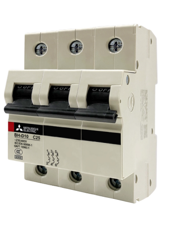 MCB MITSUBISHI 3P 10A 10kA ( BH-D10 )