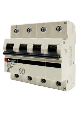 MCB MITSUBISHI 4P 25A 10kA ( BH-D10 )
