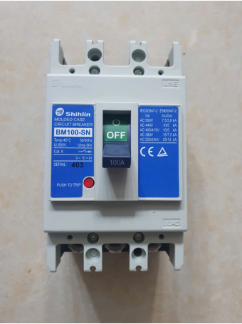 MCCB SHIHLIN 3P 100A 15kA ( BM100-SN )