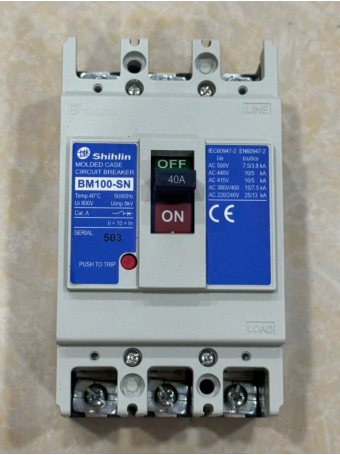 MCCB SHIHLIN 3P 40A 15kA ( BM100-SN )