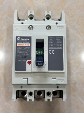MCCB SHIHLIN 3P 80A 30kA ( BM100-STD )