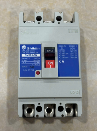MCCB SHIHLIN 3P 125A 22kA ( BM125-SN )