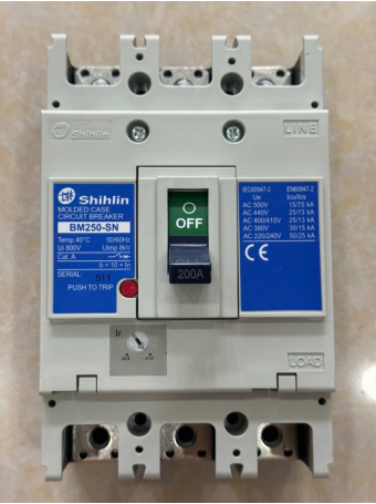 MCCB SHIHLIN 3P 200A 30kA ( BM250-SN )