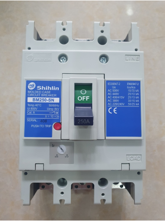 MCCB SHIHLIN 3P 250A 30kA ( BM250-SN )