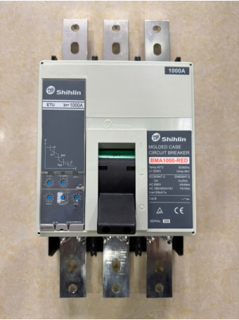 MCCB SHIHLIN 3P 1000A 70kA chỉnh dòng điện tử 0.4~1.0*In ( BMA1000-RED )