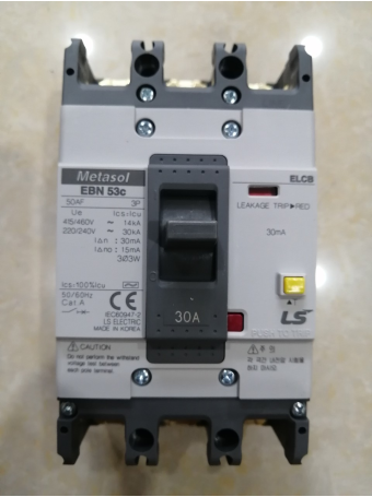 ELCB LS 3P 30A 14kA 30mA hoặc 1.2.500mA ( EBN53c )