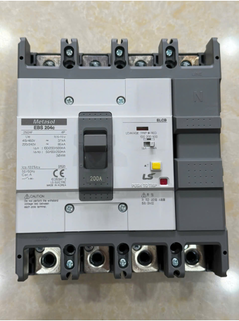 ELCB LS 4P 200A 37kA 30mA hoặc 1.2.500mA ( EBS204c )