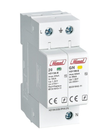 Chống sét lan truyền HIMEL 1P+N 385V 20kA ( HDY3N205 )