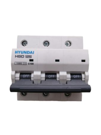 MCB HYUNDAI 3P 125A 10kA ( HGD125 )