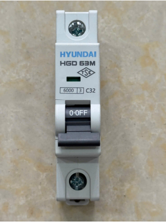 MCB HYUNDAI 1P 32A 6kA ( HGD63M )