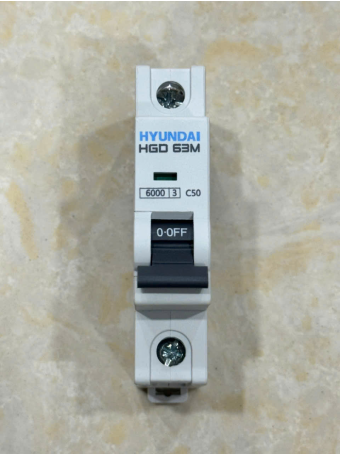 MCB HYUNDAI 1P 50A 6kA ( HGD63M )
