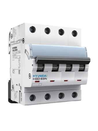 MCB HYUNDAI 4P 10A 6kA ( HGD63N )