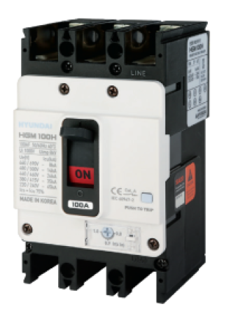 MCCB HYUNDAI 3P 16A 26kA ( HGM100H-F )