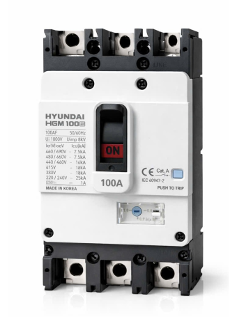 MCCB HYUNDAI 3P 20A 16kA ( HGM100E-F )