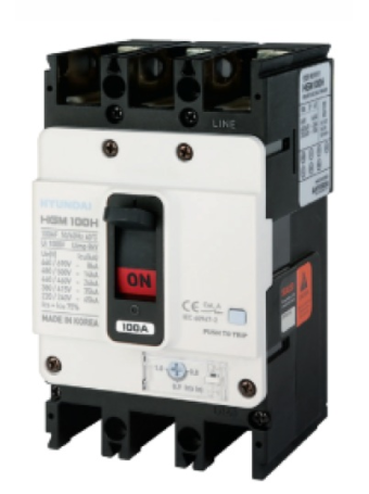 MCCB HYUNDAI 3P 80A 26kA ( HGM100H-F )