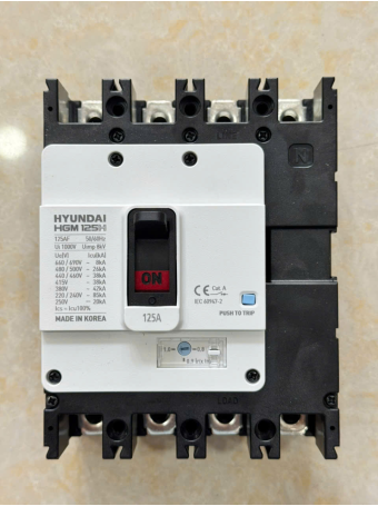 MCCB HYUNDAI HGM125H 4P 100A 38kA