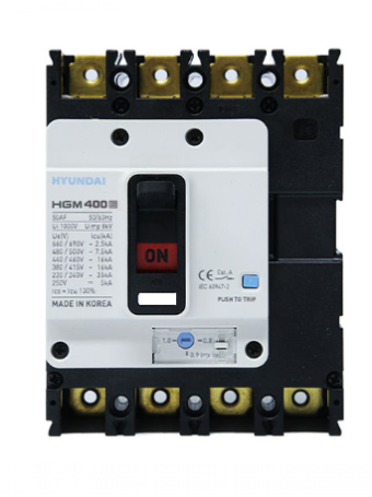 MCCB HYUNDAI 4P 400A 65kA ( HGM400S-F )