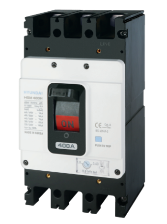 MCCB HYUNDAI 3P 300A 85kA ( HGM400H-F )