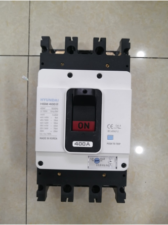 MCCB HYUNDAI 2P 400A 75kA ( HGM400S-F )