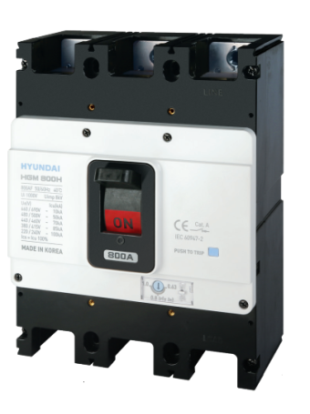 MCCB HYUNDAI 3P 700A 85kA ( HGM800H-F )