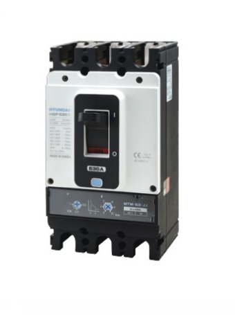 MCCB HYUNDAI 3P 350A 85kA chỉnh dòng nhiệt 0.8~1.0xIn và dòng từ 5~10xIn ( HGP400S-H )
