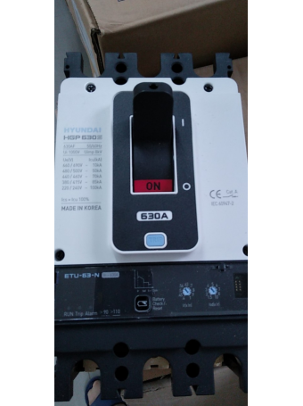 MCCB HYUNDAI 3P 160A 85kA chỉnh dòng điện tử 0.4~1.0*In ( HGP160S-G3PENS )