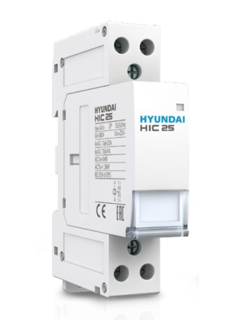 Contactor dạng Module Hyundai HIC25 2P 25A 2NO AC230V
