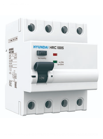 RCCB HYUNDAI 4P 100A 30mA 6kA ( HRC100S )