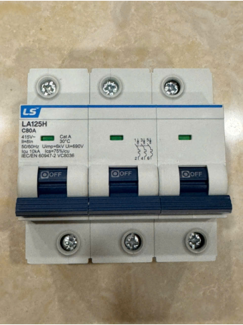 MCB LS 3P 80A 10kA ( LA125H )