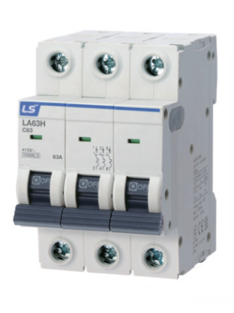 MCB LS 3P 6A 10kA ( LA63H )