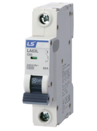 MCB LS LA63L 1P 63A 15kA