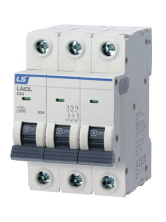 MCB LS LA63L 3P 16A 25kA