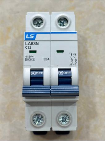 MCB LS 2P 32A 6kA ( LA63N )