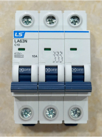 MCB LS 3P 10A 6kA ( LA63N )