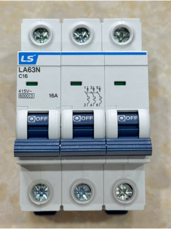 MCB LS 3P 16A 6kA ( LA63N )