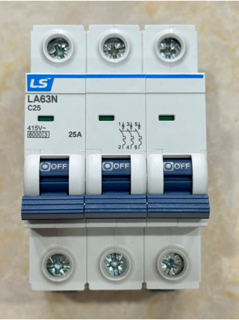 MCB LS 3P 25A 6kA ( LA63N )