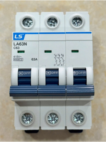 MCB LS 3P 63A 6kA ( LA63N )