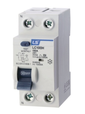 RCCB LS 2P 16A 30/100/300mA 10kA ( LC100H 1P+N )