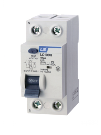 RCCB LS 2P 40A 30/100/300mA 10kA ( LC100H 1P+N )