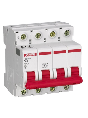 MCB HIMEL 4P 16A 6kA ( HDB3WN4C16 )