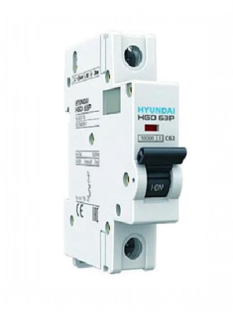 MCB HYUNDAI 1P 63A 10kA ( HGD63P )