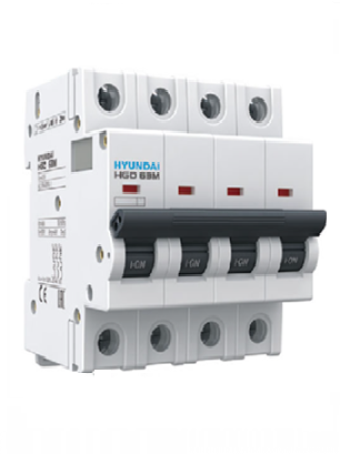 MCB HYUNDAI 4P 40A 6kA ( HGD63M )