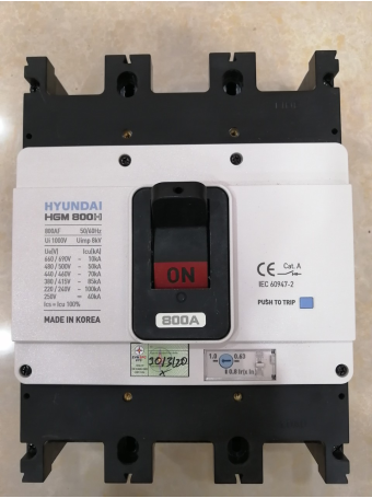 MCCB HYUNDAI 3P 800A 85kA ( HGM800H-F )