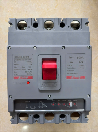 MCCB HIMEL 3P 800A 50kA chỉnh dòng điện tử: 0.4~1*In ( HDM3E800M80033XX )