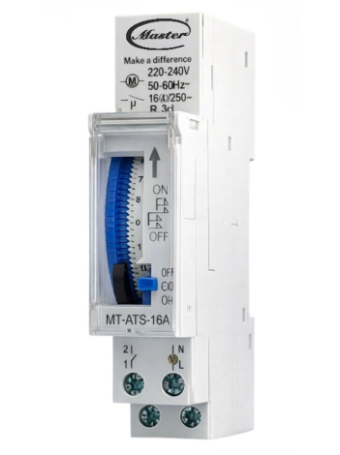 Timer thời gian 24h loại cơ Master MT-ATS-16A