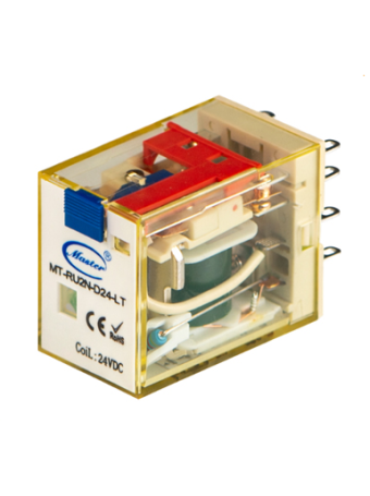 Relay trung gian Master MT-RU2N-D24-LT 8 chân 8A 2NO2NC 24VDC 