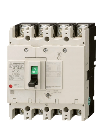 MCCB MITSUBISHI 4P 20A 50kA chỉnh dòng 0.8-1.0xIn ( NF125-LGV )