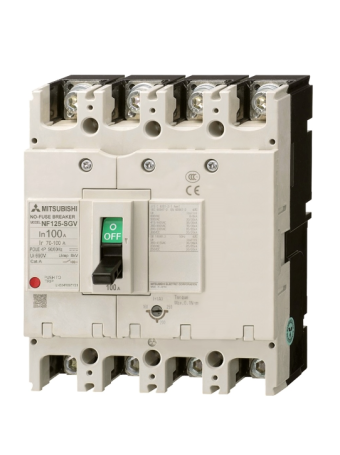 MCCB MITSUBISHI 4P 25A 50kA chỉnh dòng 0.8-1.0xIn ( NF125-LGV )
