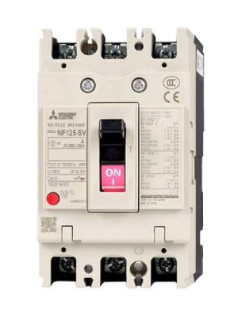 MCCB MITSUBISHI 3P 125A 30kA ( NF125-SV )